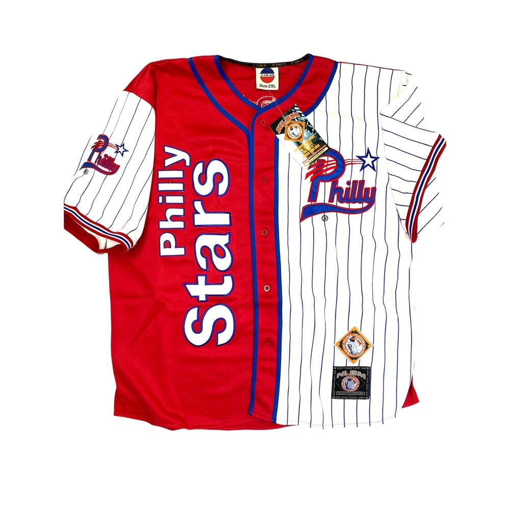 NWT Philadelphia Philly Stars Negro League Baseball Jersey Mens 2XL J-Head